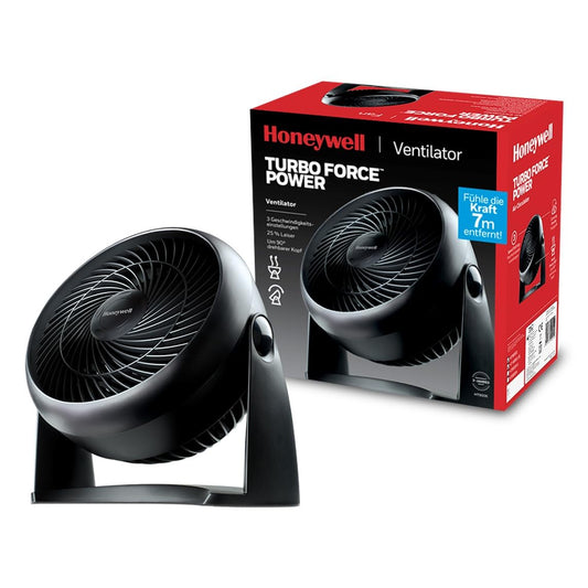 👉 Turbo-Ventilator – Leiser Ventilator mit 3 Geschwindigkeitsstufen, 90° verstellbarer Neigungswinkel, für Tisch & Wandmontage, Schwarz